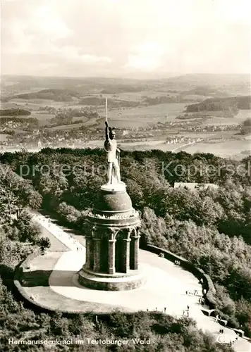 AK / Ansichtskarte Teutoburgerwald Hermannsdenkmal Fliegeraufnahme Teutoburgerwald