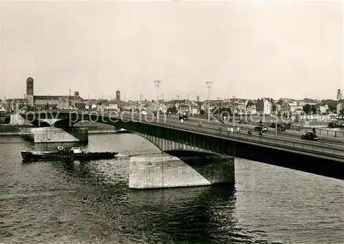 AK / Ansichtskarte Koeln_Rhein Deutzer Bruecke Koeln_Rhein