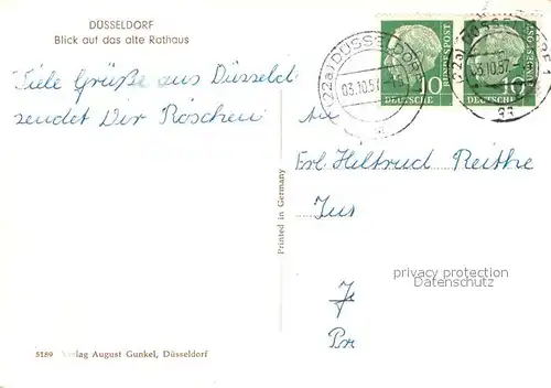AK / Ansichtskarte Duesseldorf Altes Rathaus Duesseldorf
