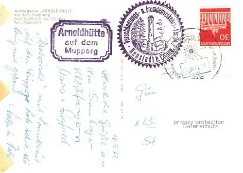 AK / Ansichtskarte Neustadt_Coburg Arnoldhuette Aussichtsturm Neustadt_Coburg