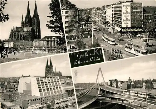 AK / Ansichtskarte Koeln_Rhein Dom Hohenzollernring Opernhaus Severinsbruecke Koeln_Rhein