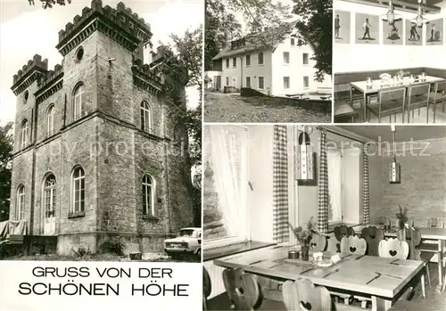 AK / Ansichtskarte Porschendorf_Sebnitz Berggaststaette und Ferienheim Schoene Hoehe des VEB Arthur Winzer 