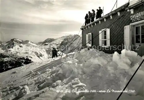 AK / Ansichtskarte La_Marmolada Rifugio Col Rodella La_Marmolada