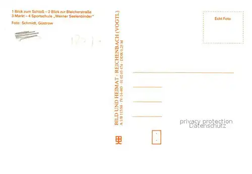 AK / Ansichtskarte Guestrow_Mecklenburg_Vorpommern Schloss Bleicherstr Markt Sportschule Werner Seelenbinder Guestrow_Mecklenburg
