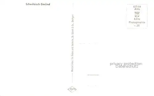 AK / Ansichtskarte Schwaebisch_Gmuend Stadtpanorama Schwaebisch Gmuend