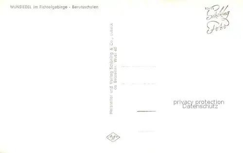 AK / Ansichtskarte Wunsiedel Berufsschulen Wunsiedel