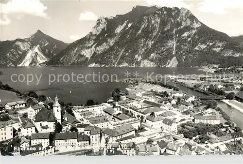 AK / Ansichtskarte Ebensee_Oberoesterreich Panorama Traunsee Alpen Ebensee_Oberoesterreich