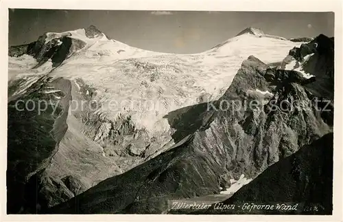 AK / Ansichtskarte Zillertal Gebirgspanorama Zillertaler Alpen Gefrorene Wand Zillertal