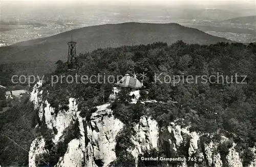 AK / Ansichtskarte Gempen Berggasthof Gempenfluh Fliegeraufnahme Gempen