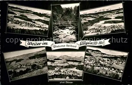 AK / Ansichtskarte Weiler_Allgaeu Landschaftspanorama Rheuma Heilbad Alpen Weiler_Allgaeu