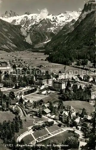 AK / Ansichtskarte Engelberg_OW Panorama mit Spannoerter Urner Alpen Engelberg OW