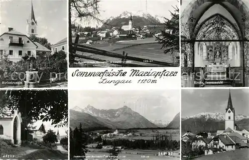 AK / Ansichtskarte Mariapfarr Marienbrunnen Idylle Kapelle Kirche Innenansicht Sommerfrische Alpenpanorama Mariapfarr