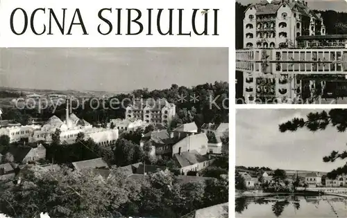 AK / Ansichtskarte Ocna_Sibiului Panorama Partie am Wasser Wasserspiegelung Ocna Sibiului