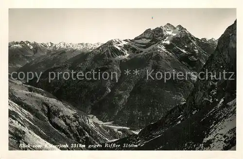 AK / Ansichtskarte St_Anton_Arlberg Gebirgspanorama Blick vom Kaiserjoch gegen Riffler St_Anton_Arlberg