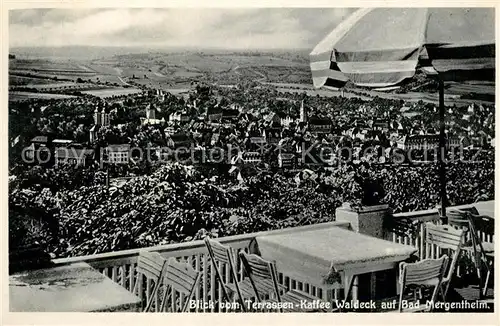 AK / Ansichtskarte Bad_Mergentheim Panorama Blick vom Terrassencafe Waldeck Bad_Mergentheim