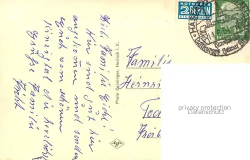 AK / Ansichtskarte Haslach_Kinzigtal Stadtansicht vom Waldrand aus Haslach_Kinzigtal