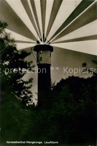 AK / Ansichtskarte Wangerooge_Nordseebad Leuchtturm Nachtaufnahme Wangerooge_Nordseebad
