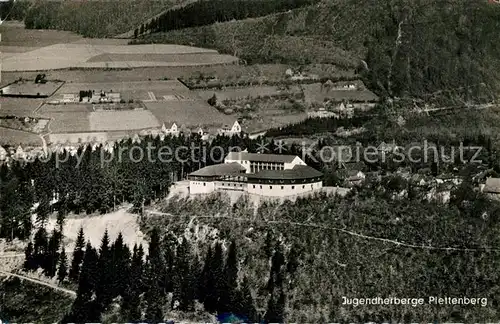 AK / Ansichtskarte Plettenberg Jugendherberge Fliegeraufnahme Plettenberg