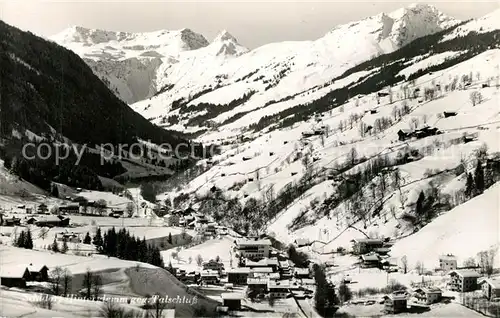 AK / Ansichtskarte Hinterglemm_Saalbach Panorama Wintersportplatz Allgaeuer Alpen Hinterglemm_Saalbach