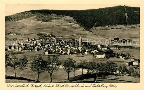 AK / Ansichtskarte Oberwiesenthal_Erzgebirge Panorama Fichtelberg Oberwiesenthal Erzgebirge