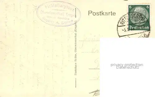 AK / Ansichtskarte Oberwiesenthal_Erzgebirge Panorama Fichtelberg Oberwiesenthal Erzgebirge