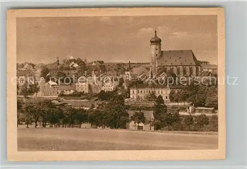 AK / Ansichtskarte Oelsnitz_Erzgebirge Kirche Panorama Oelsnitz Erzgebirge