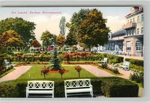 AK / Ansichtskarte Lausick_Bad Kurhaus Herrmannsbad Lausick_Bad