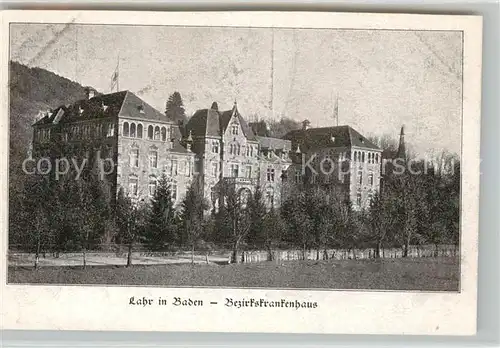 AK / Ansichtskarte Lahr_Baden Bezirkskrankenhaus Lahr_Baden