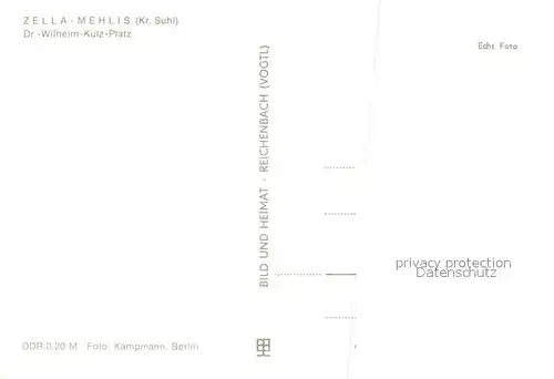 AK / Ansichtskarte Zella Mehlis Wilhelm Kuelz Platz  Zella Mehlis