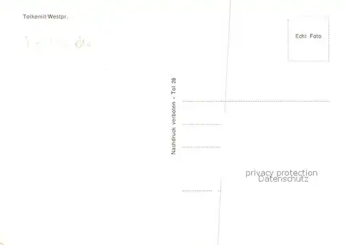 AK / Ansichtskarte Tolkemit_Tolmicko Panorama Kirche Tolkemit Tolmicko