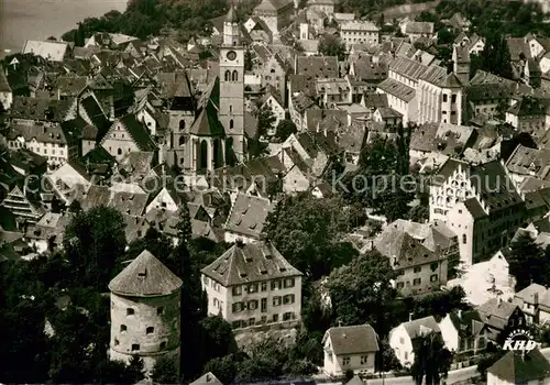 AK / Ansichtskarte ueberlingen_Bodensee KIrche Altstadt Fliegeraufnahme ueberlingen Bodensee