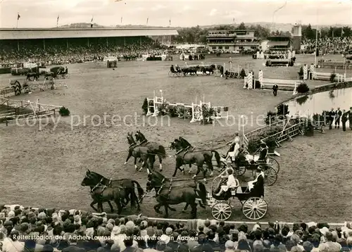 AK / Ansichtskarte Aachen Retitunier mit Kutschen Aachen