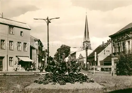 AK / Ansichtskarte Torgelow Clara Zetkin Strasse Kirche Torgelow