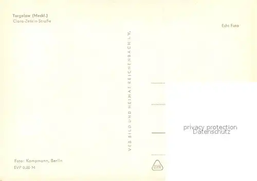 AK / Ansichtskarte Torgelow Clara Zetkin Strasse Kirche Torgelow