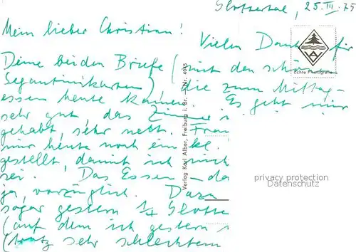 AK / Ansichtskarte Glottertal Panorama Kirche Glottertal