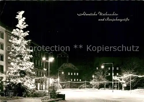 AK / Ansichtskarte Bayreuth Weihnachtsbaum Luitpoldplatz Neujahrsgruesse Bayreuth