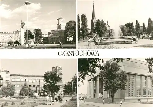 AK / Ansichtskarte Czestochowa_Schlesien Plac Wladyslawa Philharmonie Czestochowa_Schlesien