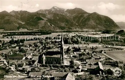 AK / Ansichtskarte uebersee Fliegeraufnahme Panorama Hochgern uebersee