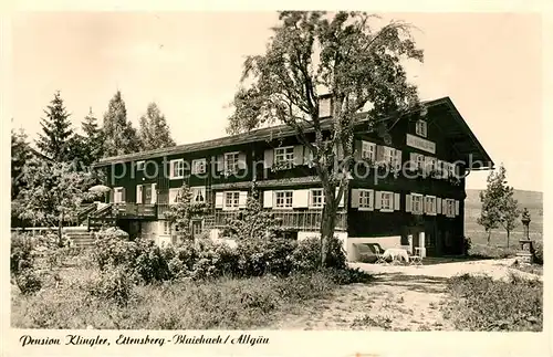 AK / Ansichtskarte Blaichach_Allgaeu Pension Klingler Ettensberg Blaichach_Allgaeu