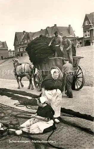 AK / Ansichtskarte Scheveningen Nettenboetsters Scheveningen