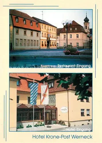 AK / Ansichtskarte Werneck Hotel Krone Post Minotel Werneck