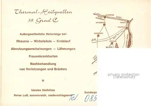 AK / Ansichtskarte Bad_Fuessing Parkhotel Waldesruh Freibad Bad_Fuessing