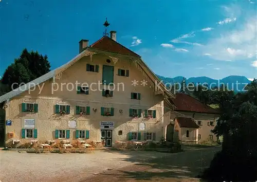 AK / Ansichtskarte Weissbach_Bad_Reichenhall Gasthaus und Okonomie Oberschule Weissbach_Bad_Reichenhall