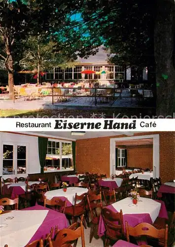 AK / Ansichtskarte Wiesbaden Restaurant Eiserne Hand Cafe Wiesbaden