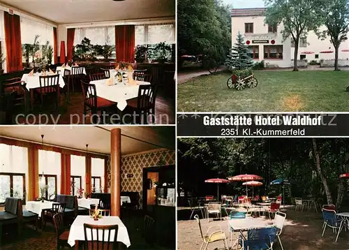AK / Ansichtskarte Klein_Kummerfeld Restaurant Hotel Waldhof Klein_Kummerfeld