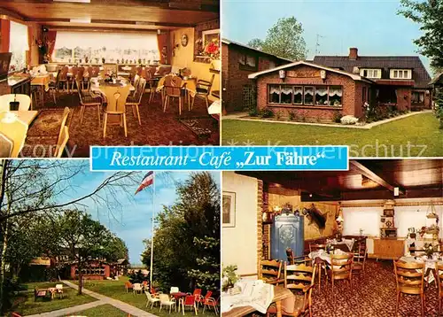AK / Ansichtskarte Gelting_Schleswig_Holstein Hotel Restaurant Cafe Zur Faehre Gelting_Schleswig