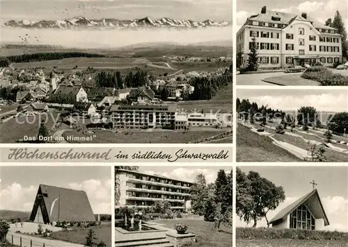 AK / Ansichtskarte Hoechenschwand Das Dorf am Himmel Teilansichten Hoechenschwand