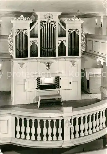 AK / Ansichtskarte Nassau_Erzgebirge Kirche mit Silbermann Orgel Nassau Erzgebirge