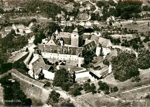 AK / Ansichtskarte Kronach_Oberfranken Fliegeraufnahme Kronach Oberfranken