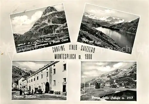 AK / Ansichtskarte Montespluga Panorama  Pizzo Casa Diga col lago Dogana Italiana Passo dello Spluga Montespluga
